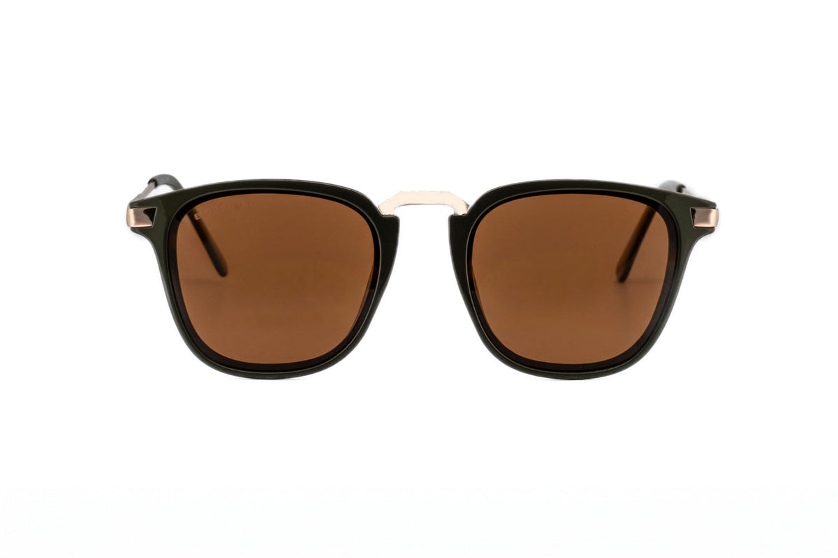 Boléro Maven — Matte Black Square Keyhole Sunglasses-6