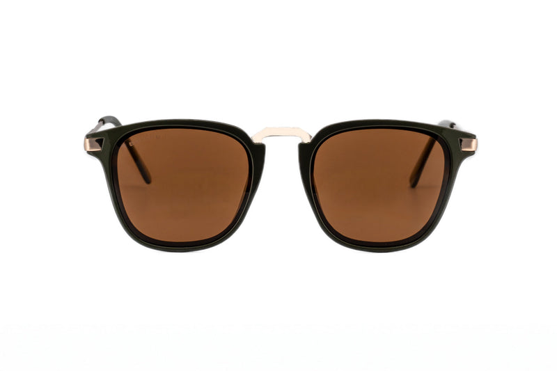 Boléro Maven — Matte Black Square Keyhole Sunglasses-6