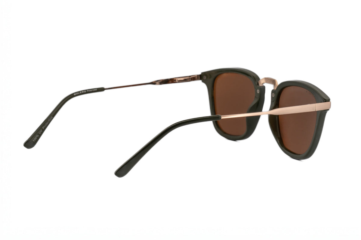 Boléro Maven — Matte Black Square Keyhole Sunglasses-8