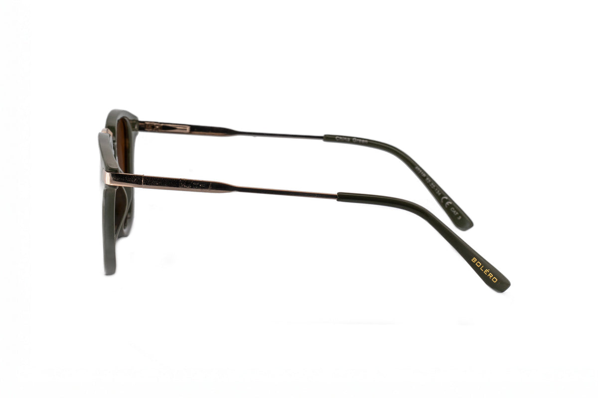 Boléro Maven — Matte Black Square Keyhole Sunglasses-7