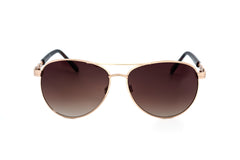 Boléro Riviera — Women's Gold Aviator Sunglasses-2