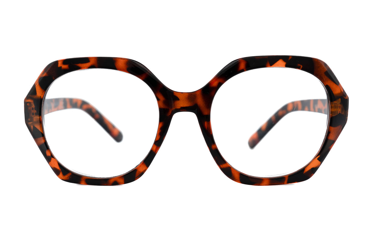 Boléro Saffron — Oversized Geometric Reading Glasses-2