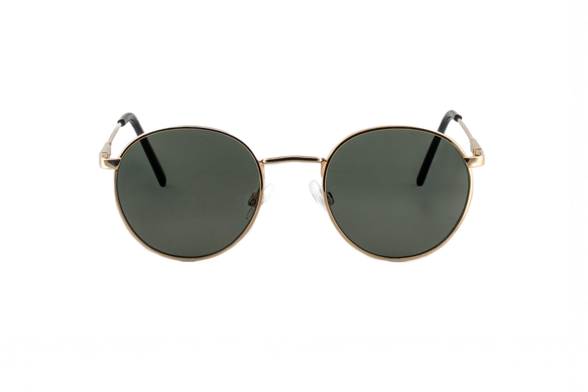 Boléro Sage — Round Metal Sunglasses-14