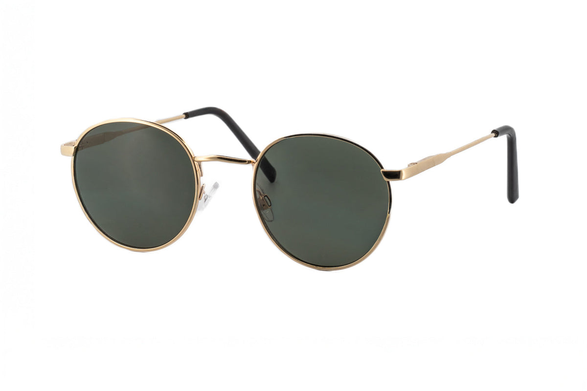 Boléro Sage — Round Metal Sunglasses-13