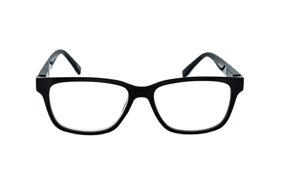Boléro Silvano — Classic Black Rectangle Reading Glasses-2