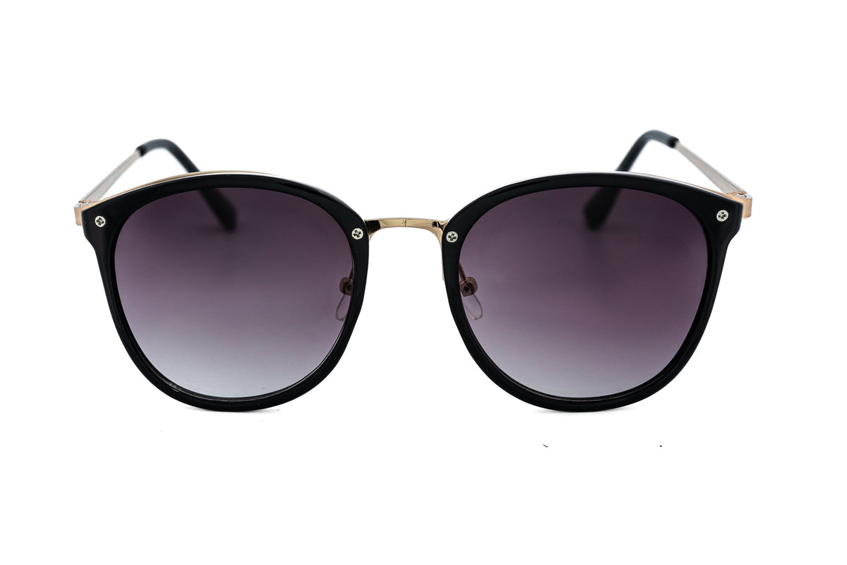 Boléro Soraya — Round Brown Gradient Sunglasses-8