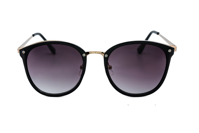 Boléro Soraya — Round Brown Gradient Sunglasses-8