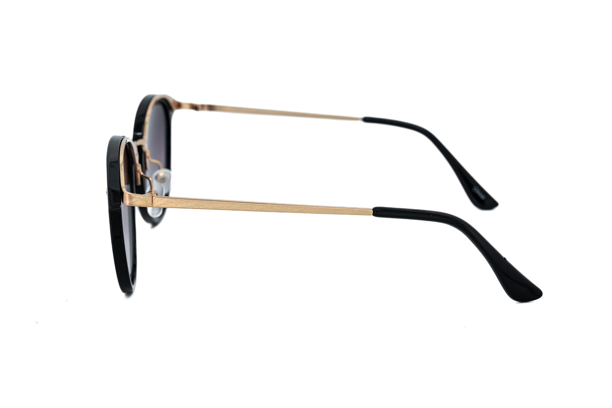 Boléro Soraya — Round Brown Gradient Sunglasses-9