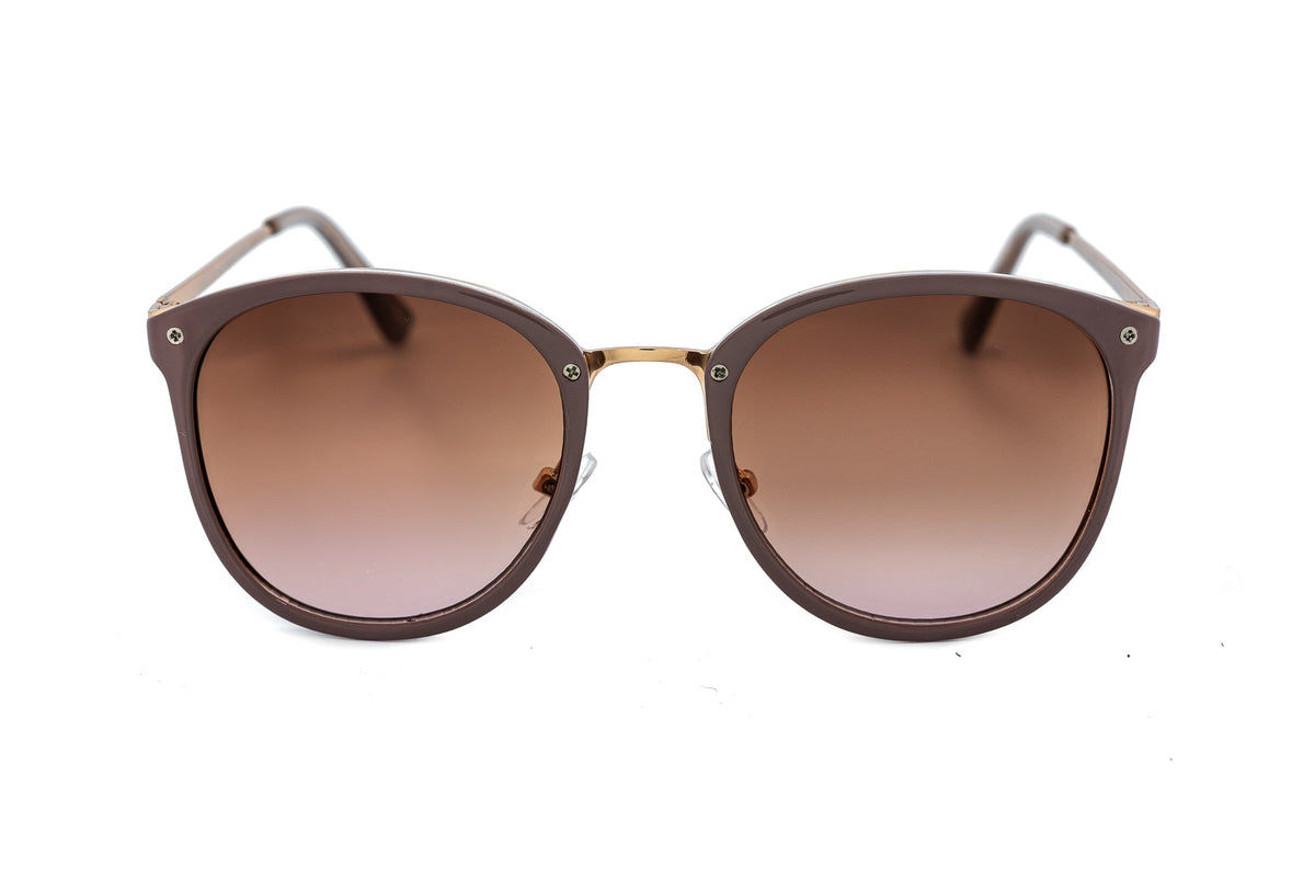 Boléro Soraya — Round Brown Gradient Sunglasses-2