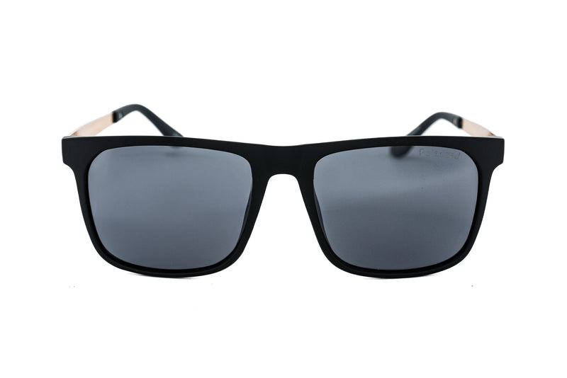 Boléro Soren — Matte Black Square Sunglasses-8