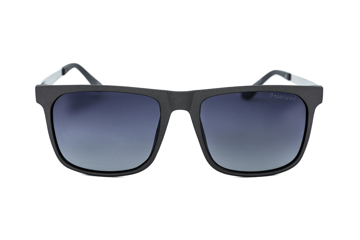 Boléro Soren — Matte Black Square Sunglasses-2