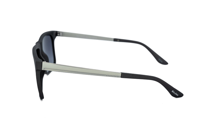 Boléro Soren — Matte Black Square Sunglasses-3