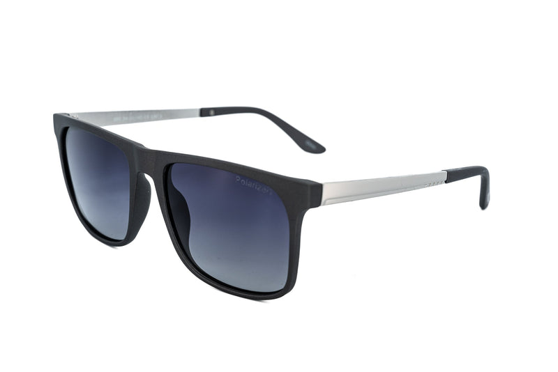Boléro Soren — Matte Black Square Sunglasses-1