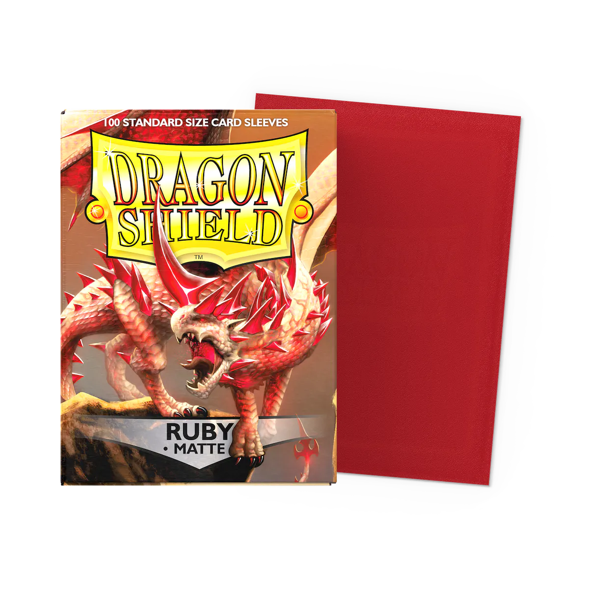 Dragon Shield Sleeves - Matte Standard (Ruby)-1