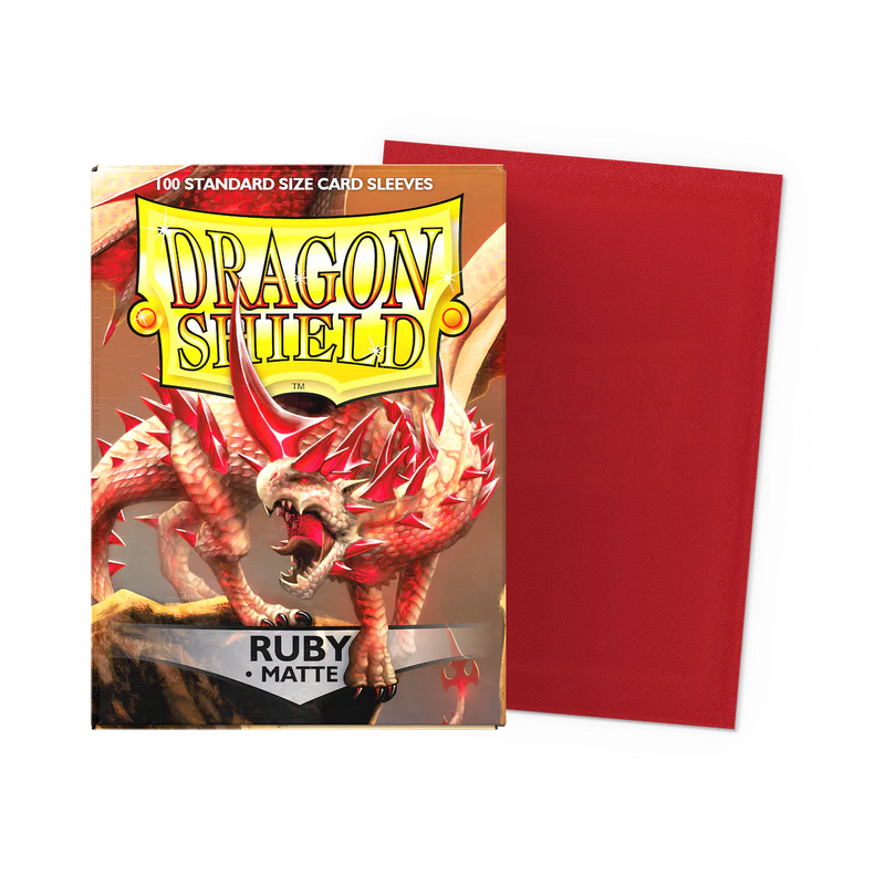 Dragon Shield Sleeves - Matte Standard (Ruby)-1