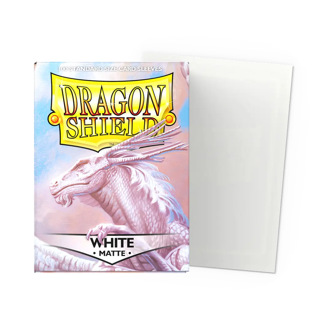 Dragon Shield Sleeves - Matte Standard (White)-1