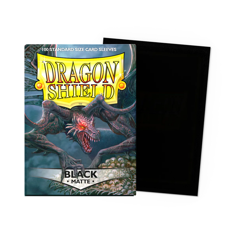 Dragon Shield Sleeves - Matte Standard (Black)-1