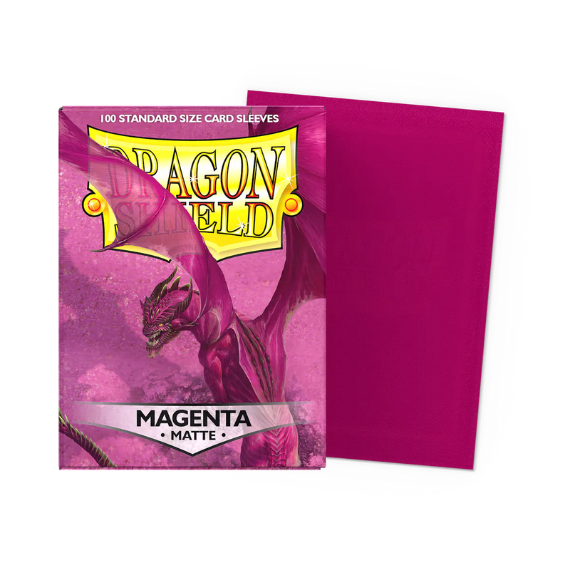 Dragon Shield Sleeves - Matte Standard (Magenta)-1