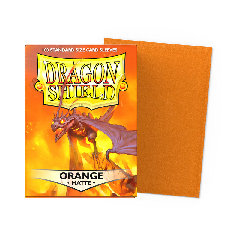 Dragon Shield Sleeves - Matte Standard (Orange)-1