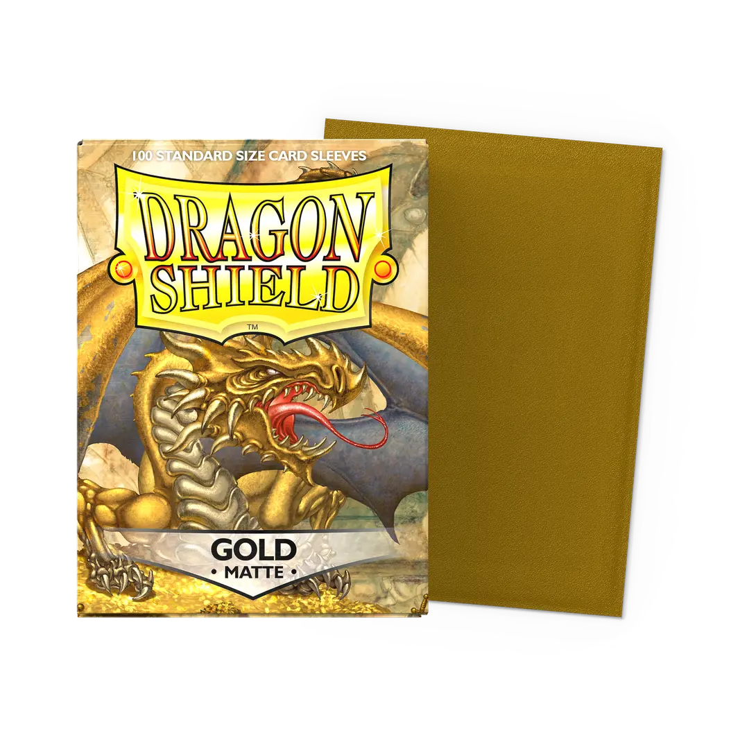 Dragon Shield Sleeves - Matte Standard (Gold)-1