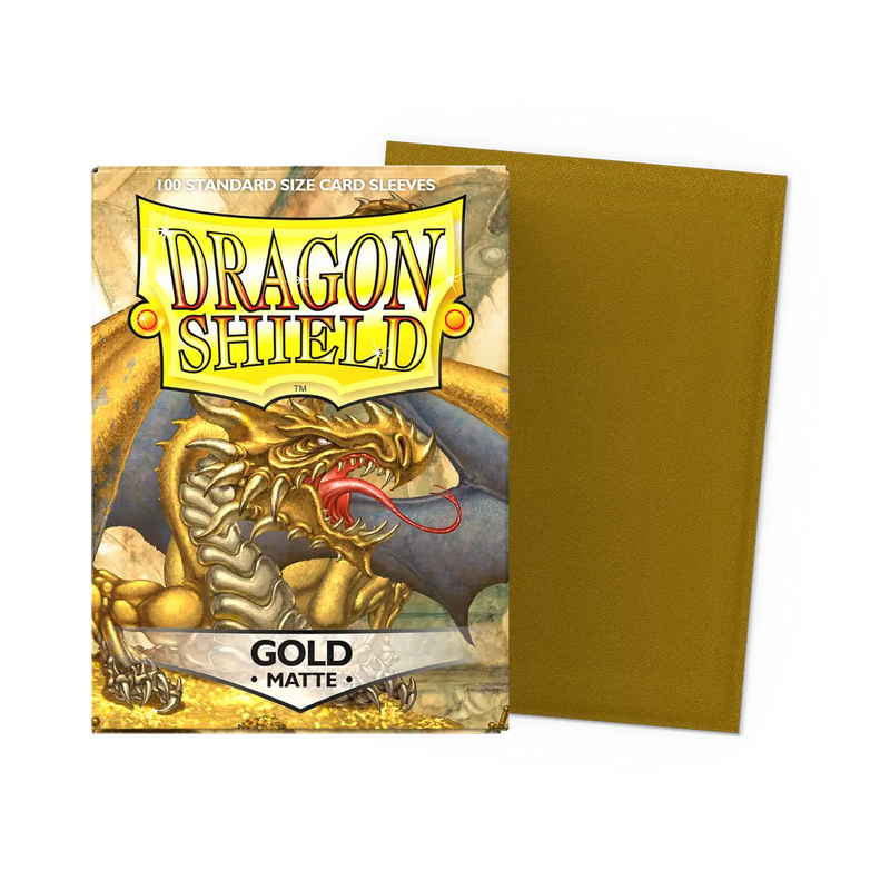 Dragon Shield Sleeves - Matte Standard (Gold)-1