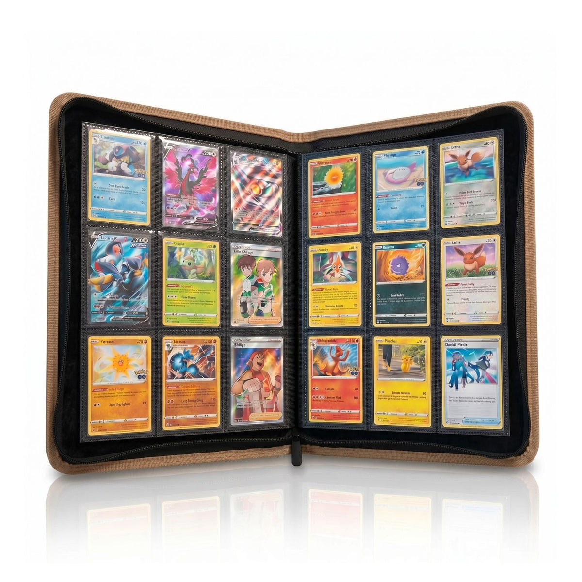 EVORETRO 9-Pocket Zip-Up Trading Card Zipper Binder for 360 cards-25