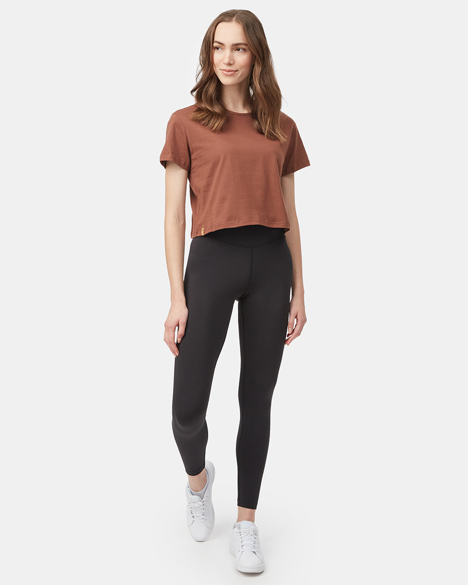 Organic Cotton Relaxed Cropped T-Shirt-2