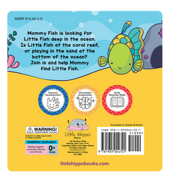 Little Hippo Books - Peek and Seek - In the Ocean - With Lift-the-Flap Felt Pieces - Ages 0–6-5