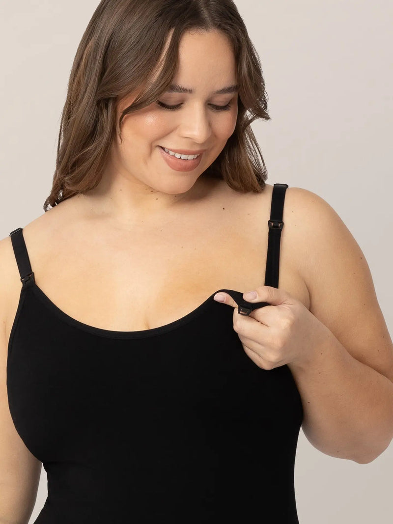 Sublime® Bamboo Maternity & Nursing Camisole | Black-3