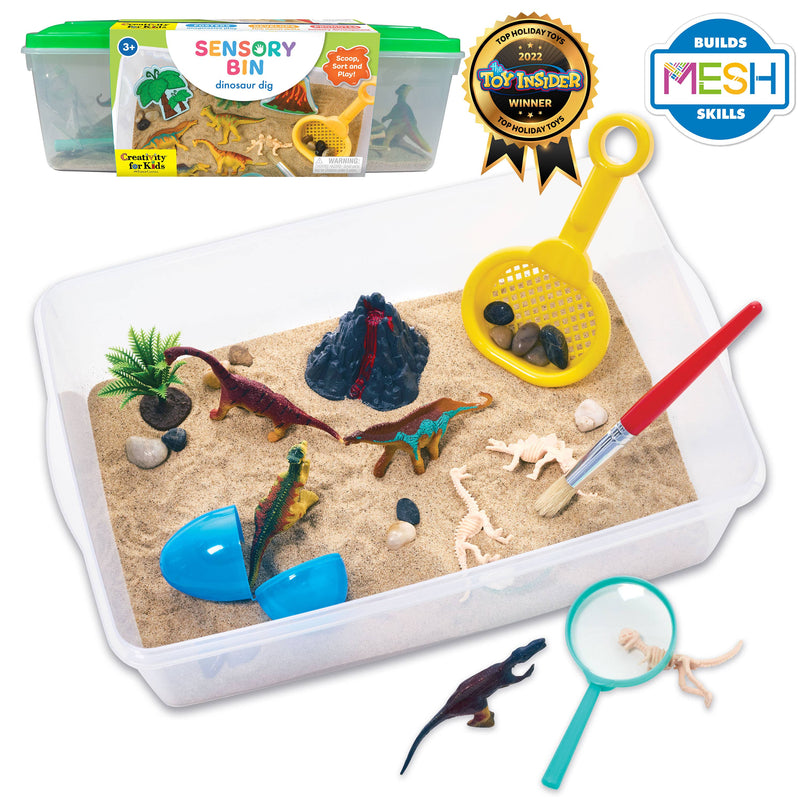 Faber-Castell / Creativity for Kids - Sensory Bin Dinosaur Dig Activity Bin - Ages 3+-1