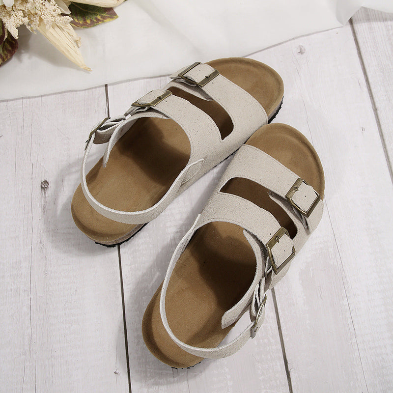 Cork Beach Sandals Korean Style Women's Sandals-5