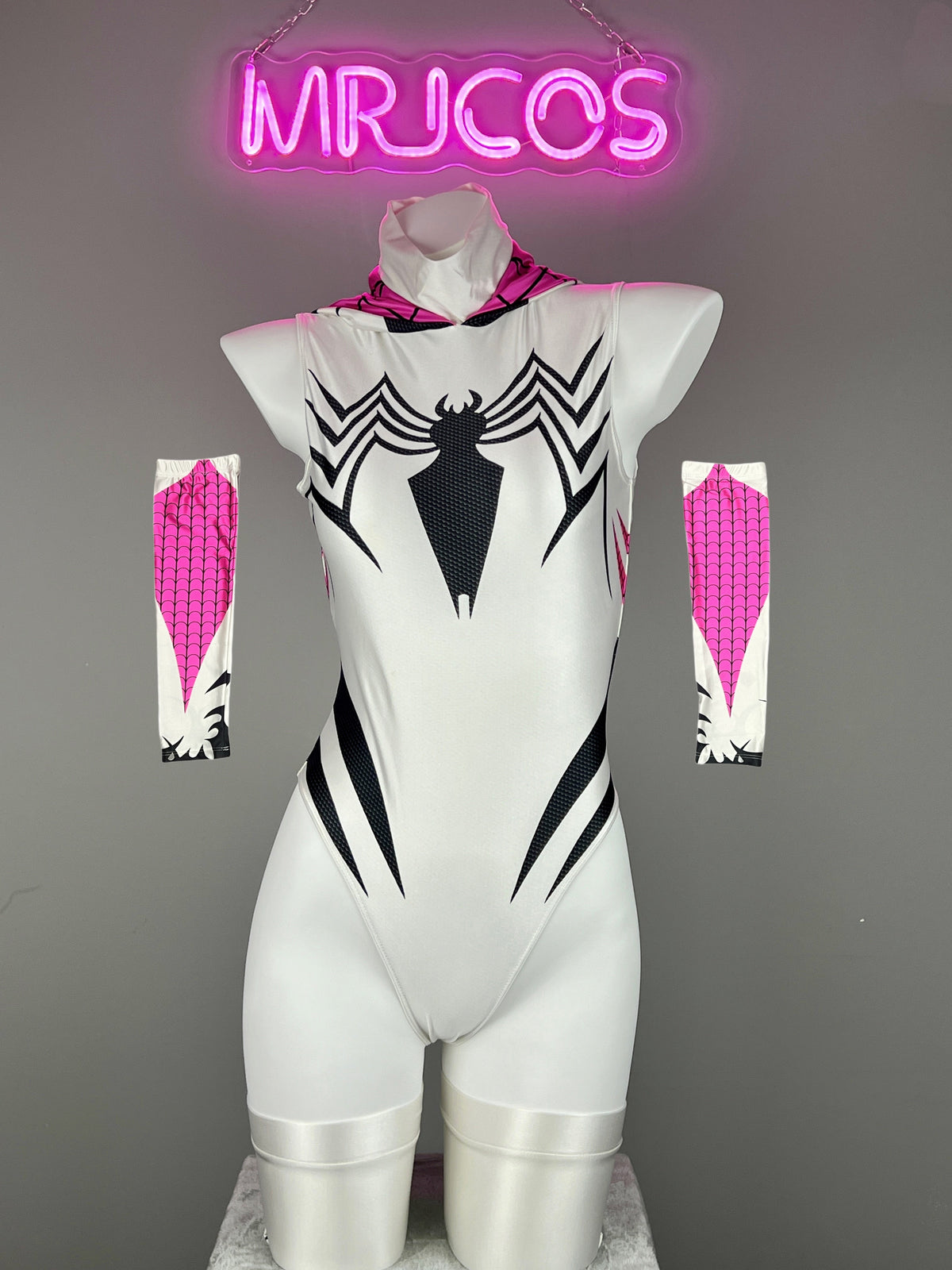 Woman Super Hero Spandex Open Crotch Cosplay Bodysuit Sexy Lingerie-2
