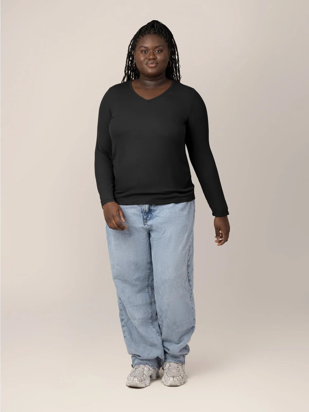 Ribbed Maternity & Nursing Long Sleeve T-Shirt | Kindred Bravely-3