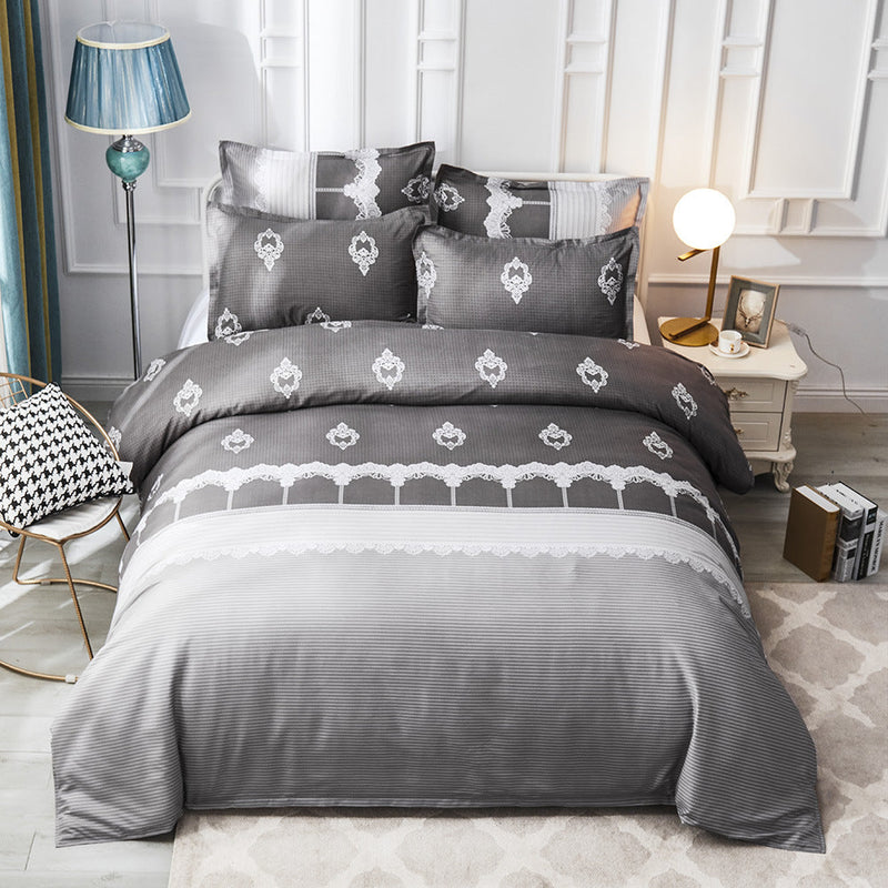 Luxury Printed Duvet Cover Set with Pillowcases-5