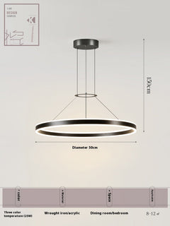Creative Commercial Round Restaurant Chandelier-12