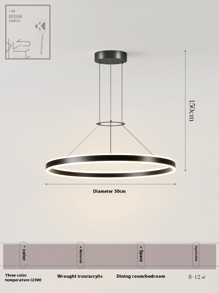 Creative Commercial Round Restaurant Chandelier-12