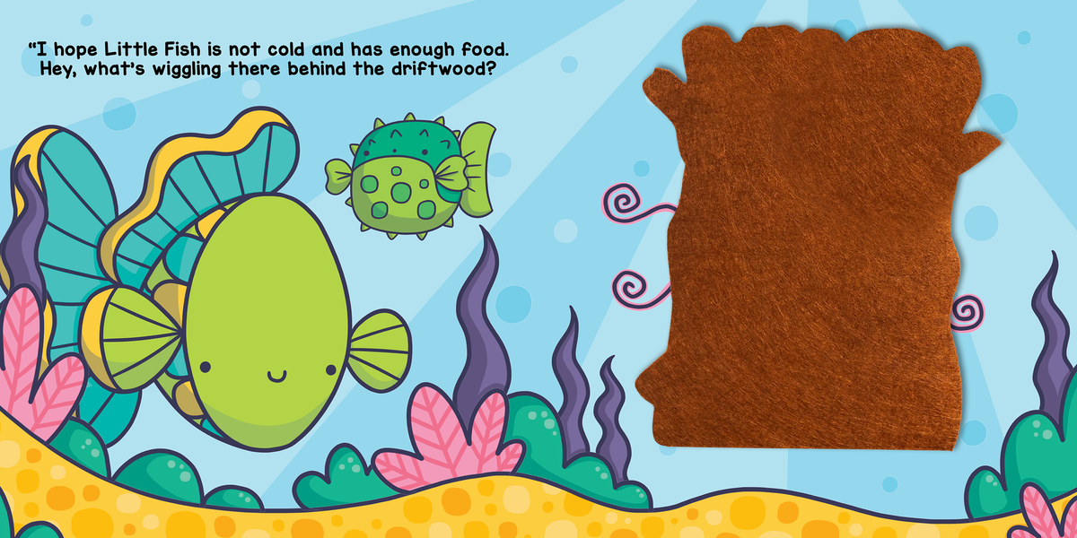 Little Hippo Books - Peek and Seek - In the Ocean - With Lift-the-Flap Felt Pieces - Ages 0–6-4