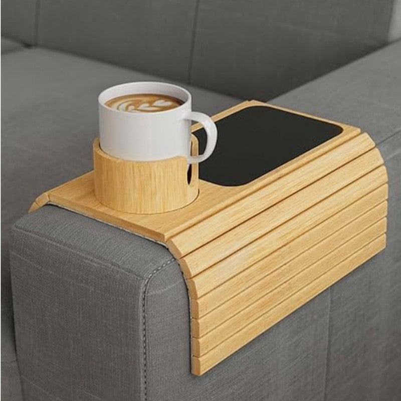 Modern Minimalist Bamboo Sofa Tray-1