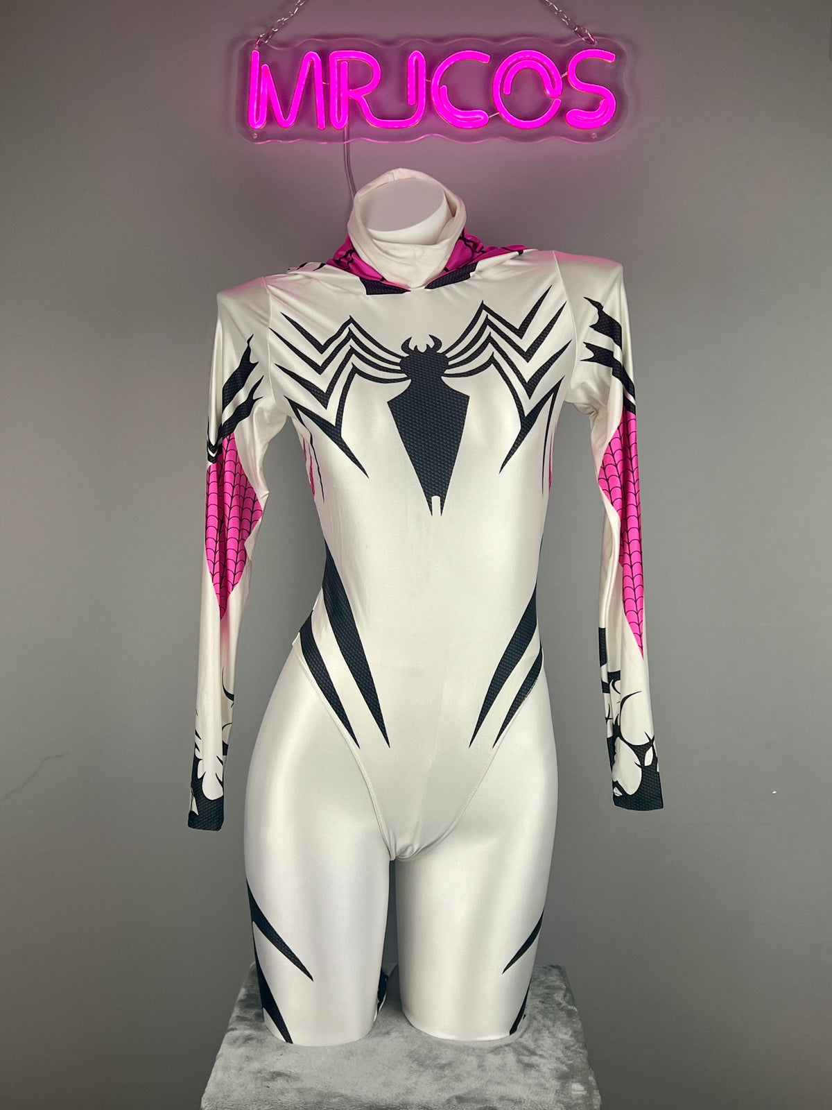 Woman Super Hero Spandex Open Crotch Cosplay Bodysuit Sexy Lingerie-10