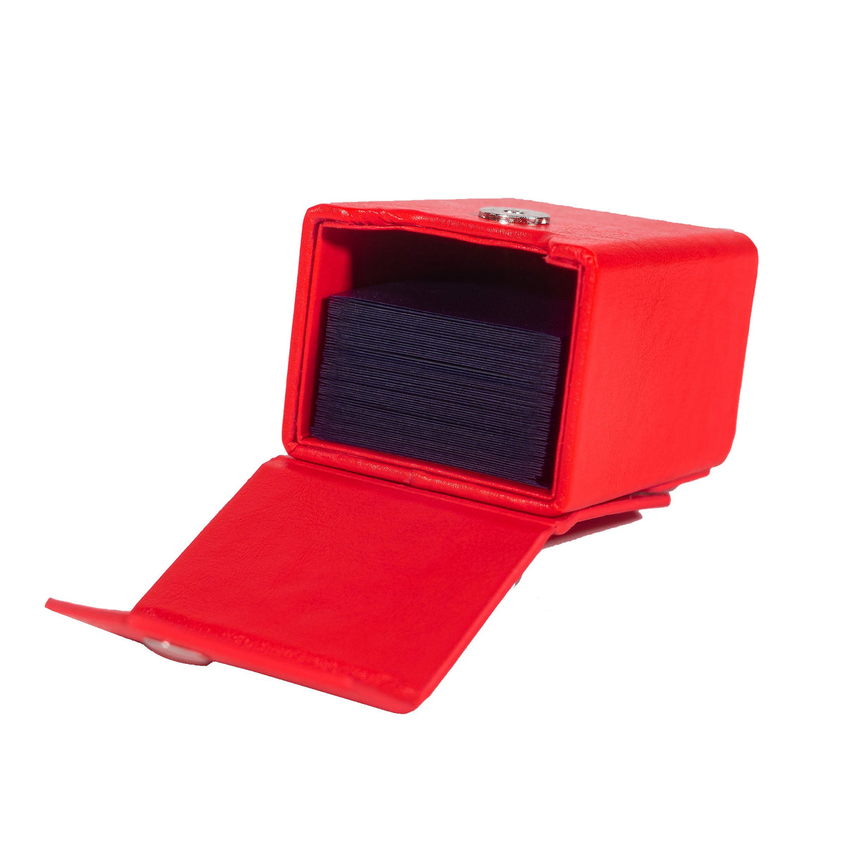 Red Deck Box + Belt Loop - Hard Shell - Faux Leather-6