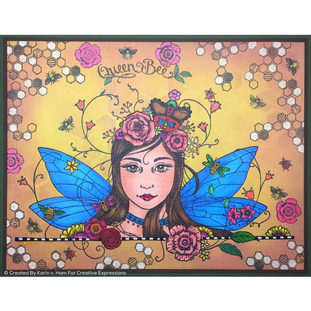 Queen Bee A5 Clear Stamp Set-3