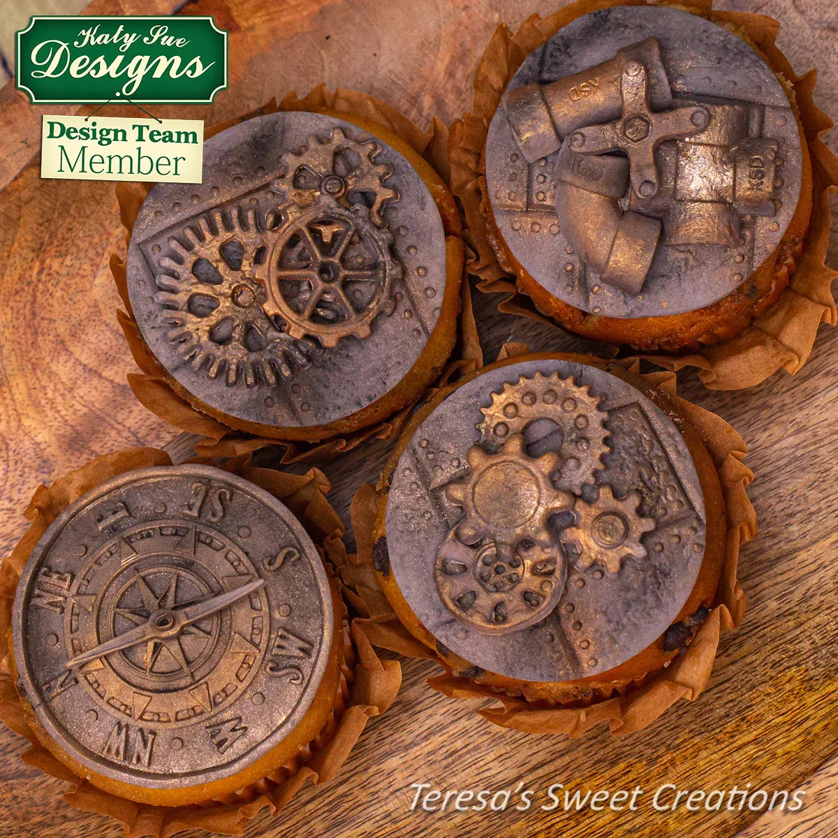Antique Compass Silicone Mould-8