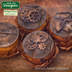 Distressed Cogs Silicone Mould-19