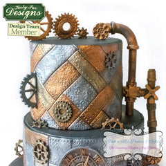 Distressed Cogs Silicone Mould-11