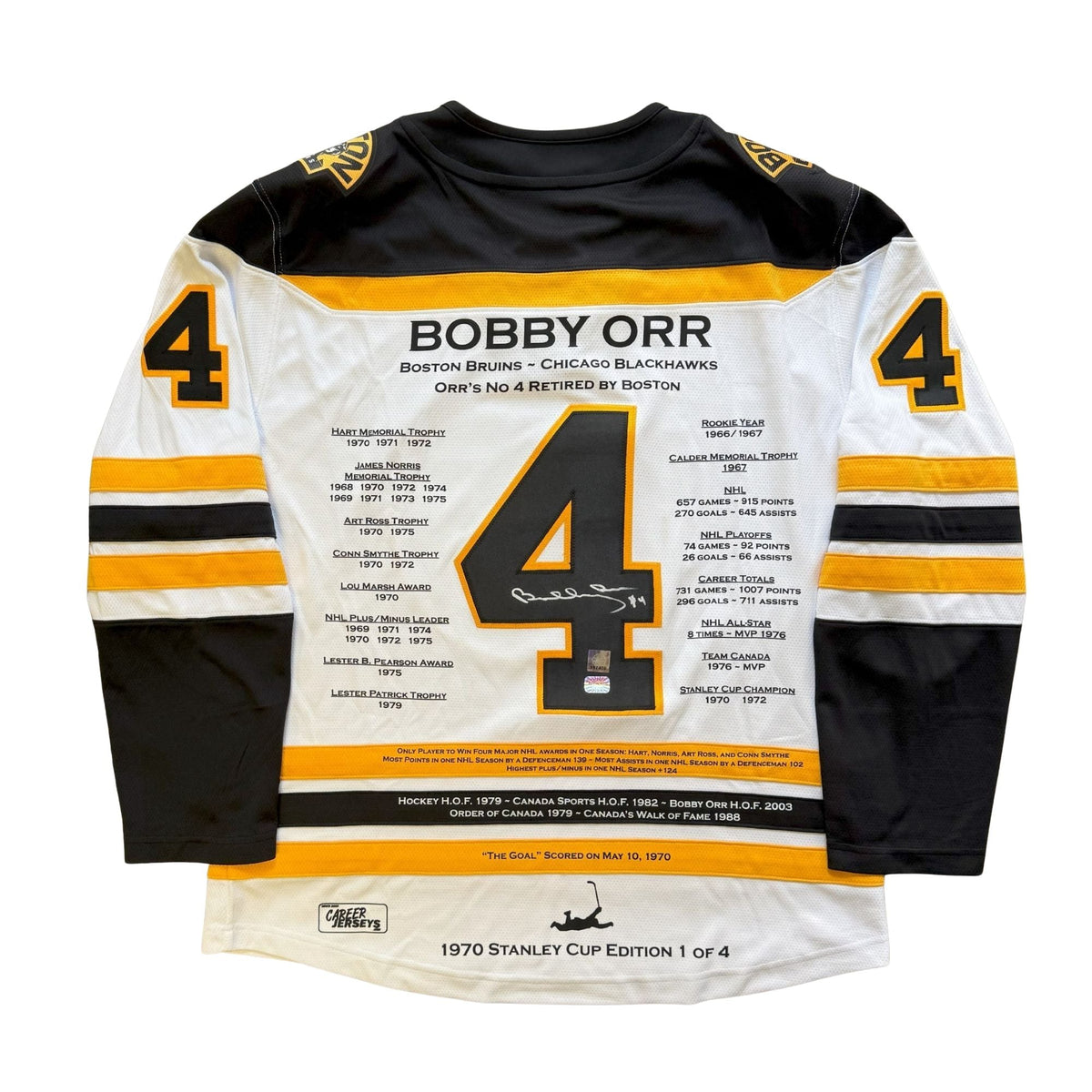 Bobby Orr Career Jersey Signed Championship Cup Edition #1 of 4-1