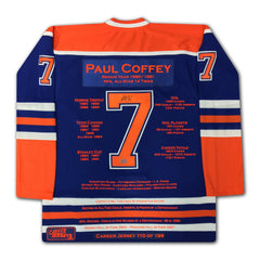 Paul Coffey Autographed Career Jersey /199-2