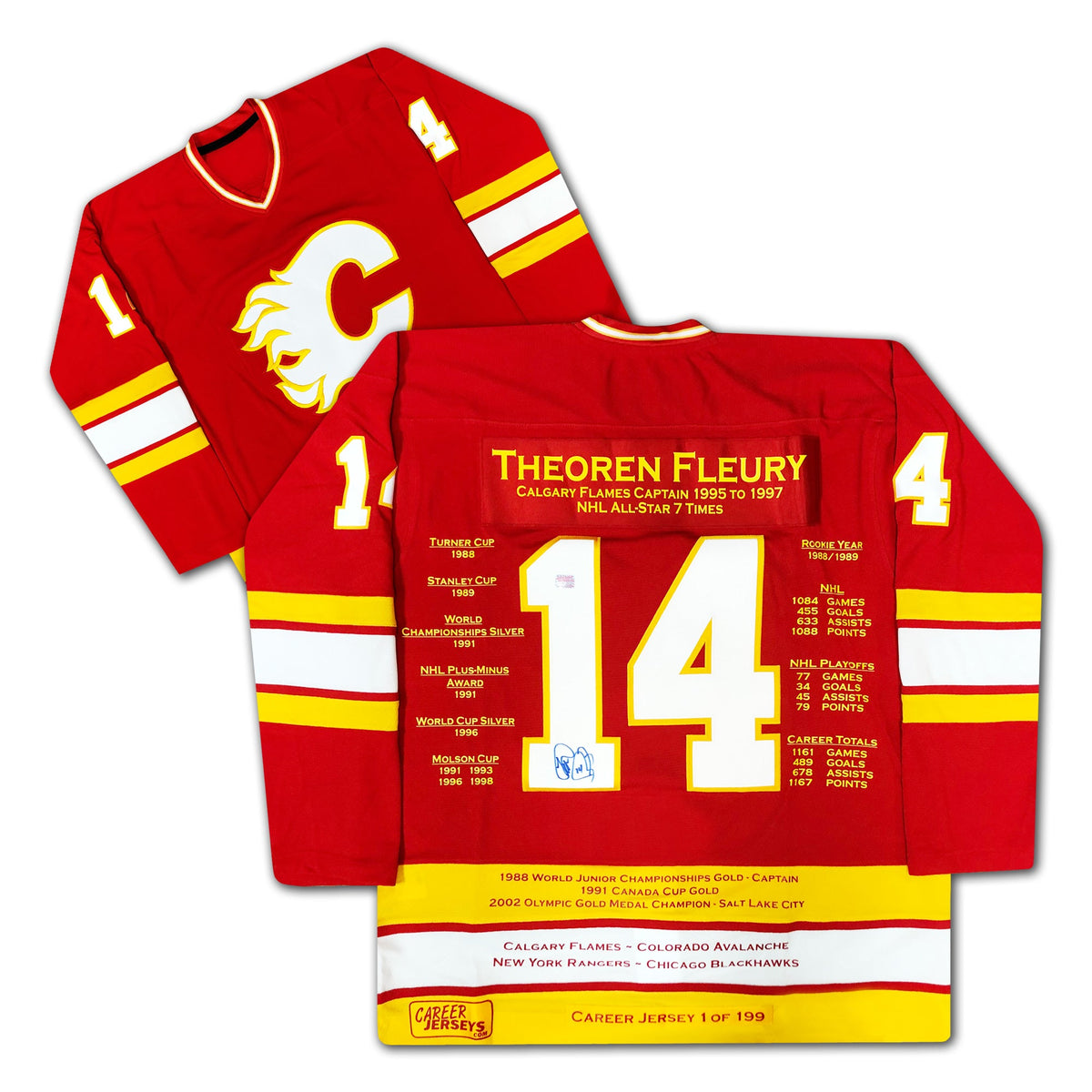 Theoren Fleury Career Jersey #1 of 199