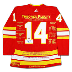 Theoren Fleury Career Jersey Limited Edition of 14-2