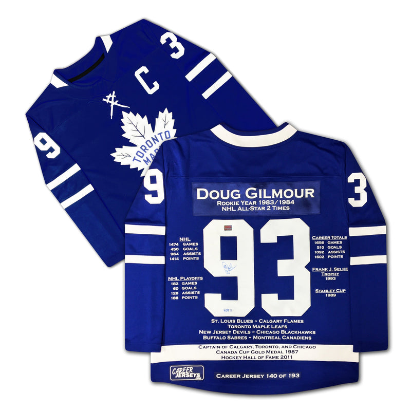 Doug Gilmour Toronto Maple Leafs Career Jersey /193-1