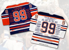 Wayne Gretzky Stanley Cup Career Jerseys Pair #87 of 99-1